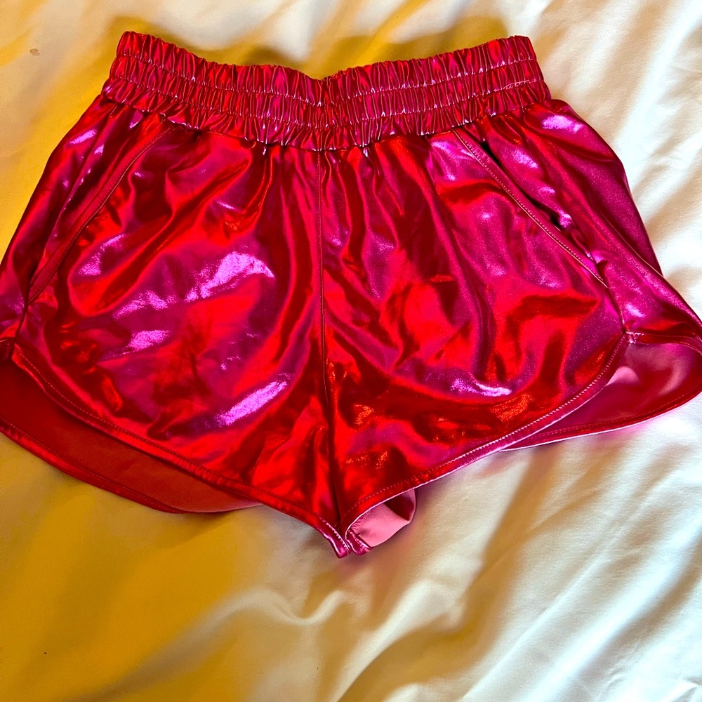 80’s/90’s Pink Metallic shorts